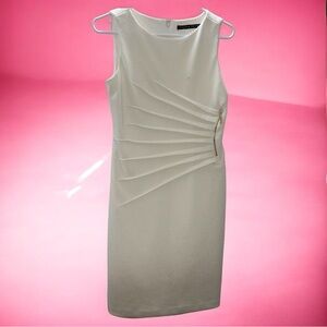 Ivanka Trump Sleeveless White Sheath Dress – Elegant & Chic